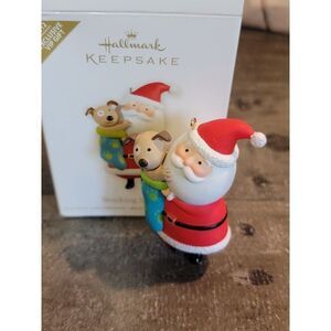 Hallmark stocking stuffing 2012 ornament Xmas Decor Santa puppy